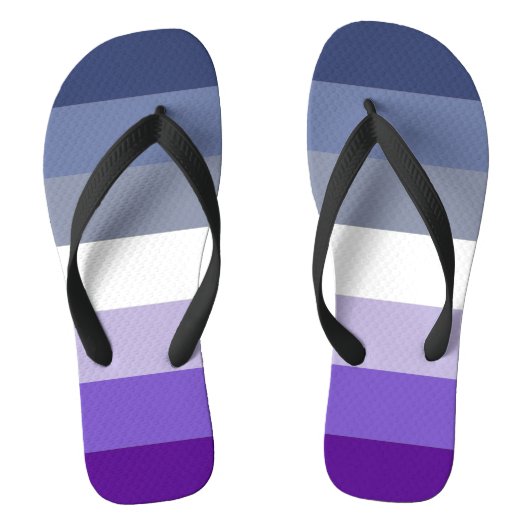 Tongs Drapeau de fierté lesbienne Butch (Semelle)
