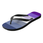 Tongs Drapeau de fierté lesbienne Butch (Incliné)
