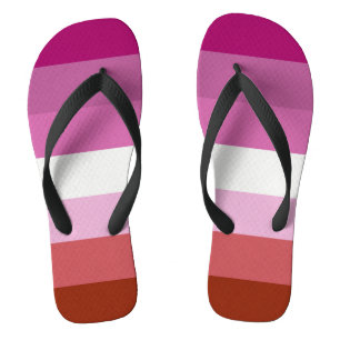 Tongs Drapeau de fierté lesbienne (Origine)