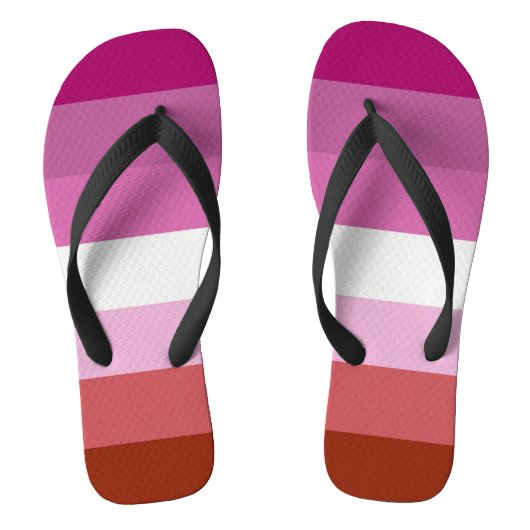Tongs Drapeau de fierté lesbienne (Origine) (Semelle)