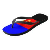 Tongs Drapeau de fierté polyamoureuse (Incliné)