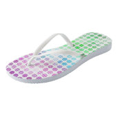 Tongs Drapeau de Fierté Torique Abstrait Boho Éclectique (Incliné)