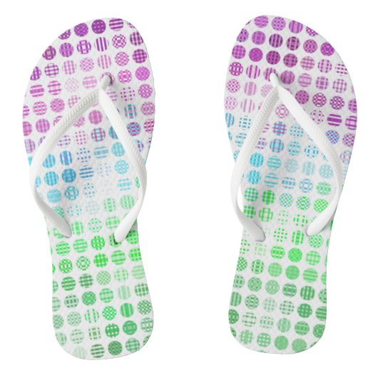 Tongs Drapeau de Fierté Torique Abstrait Boho Éclectique (Semelle)