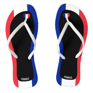 Tongs Drapeau de France aux couleurs patriotiques délici