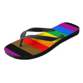 Tongs Drapeau de la fierté arc-en-ciel de Philly (Incliné)