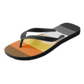 Tongs Drapeau de la fierté de l'ours gay (Incliné)