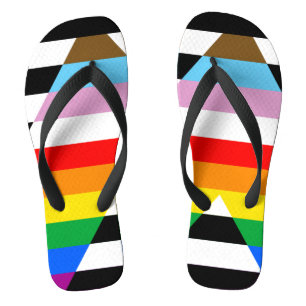 Tongs Drapeau de la fierté de progrès d'allié