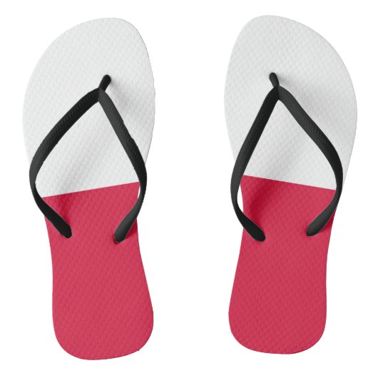 Tongs Drapeau de la Pologne (Semelle)