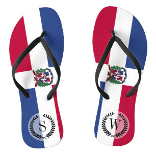 Tongs Drapeau de la République dominicaine