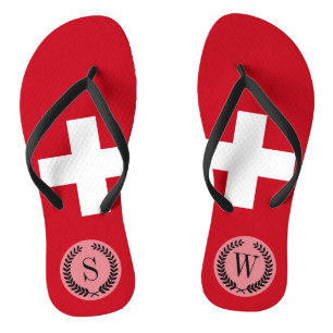 Tongs Drapeau de la Suisse