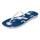 Tongs Drapeau de l'État de Caroline du Sud (Incliné)