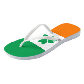 Tongs Drapeau de l'Irlande Shamrock (Incliné)