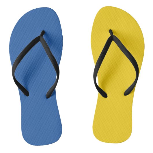 Tongs Drapeau de l'Ukraine Bouton Flip Flops (Semelle)