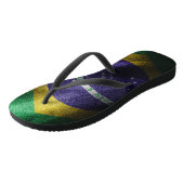Tongs Drapeau de soie du Brésil (Incliné)