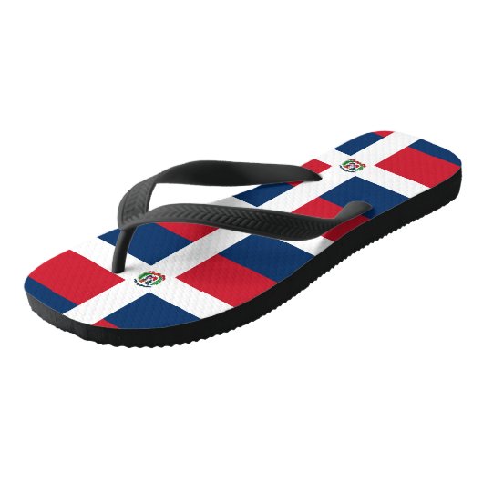 Tongs drapeau dominicain (Incliné)