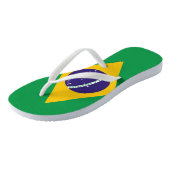 Tongs Drapeau du Brésil Bandeira do Brasil (Incliné)