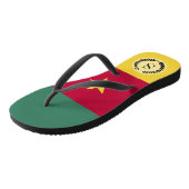 Tongs Drapeau du Cameroun (Incliné)