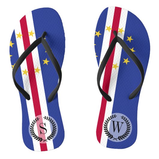 Tongs Drapeau du Cap-Vert (Semelle)