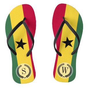 Tongs Drapeau du Ghana
