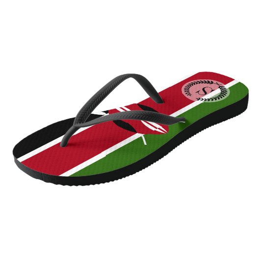 Tongs Drapeau du Kenya (Incliné)