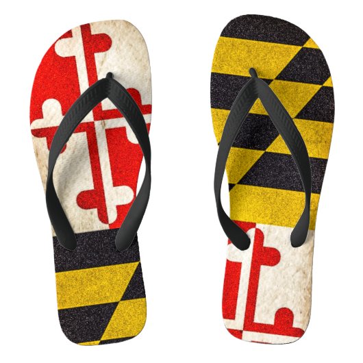 Tongs Drapeau du Maryland - Grunge (Semelle)