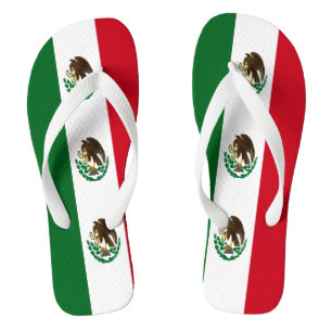 Tongs Drapeau du Mexique patriotique
