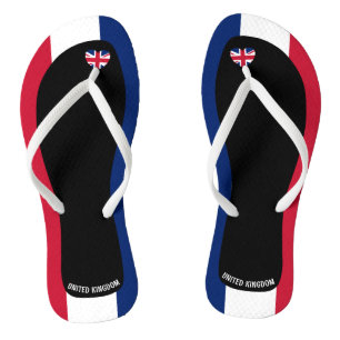 Tongs Drapeau du Royaume-Uni aux couleurs patriotiques r