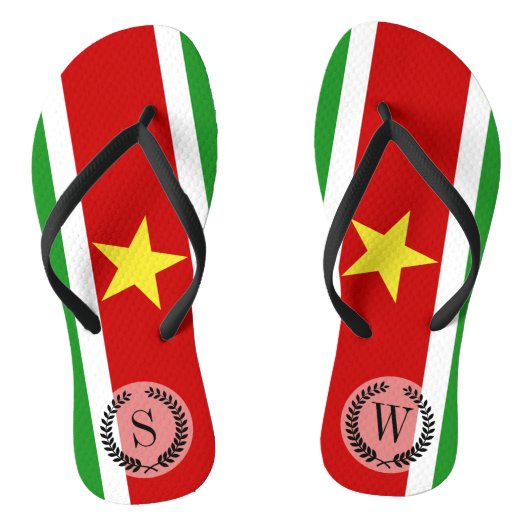Tongs Drapeau du Suriname| (Semelle)