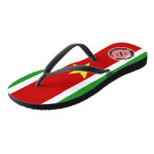 Tongs Drapeau du Suriname| (Incliné)