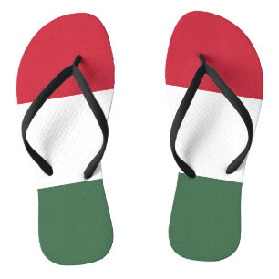 Tongs Drapeau Hongrie tricolore