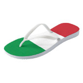 Tongs Drapeau Italie Tricolore (Incliné)