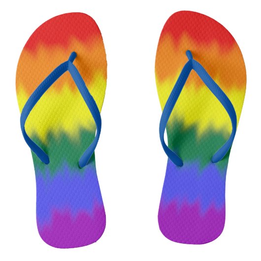 Tongs drapeau LGBT+ (Semelle)