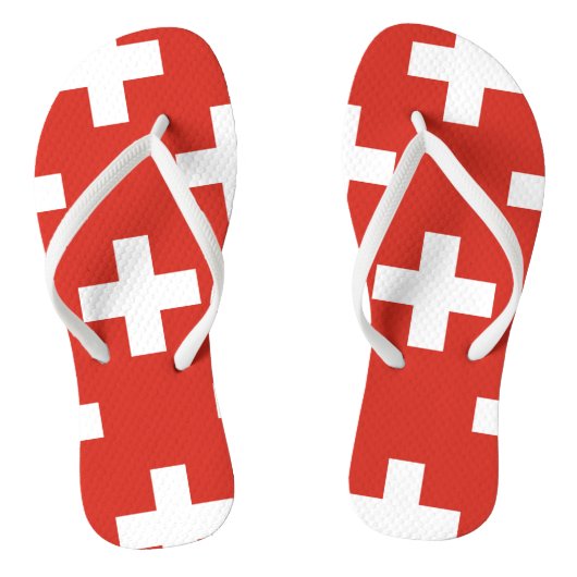 Tongs Drapeau national de la Suisse (Semelle)