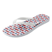 Tongs Drapeau néerlandais Couleurs Coeurs Motif Patrioti (Incliné)