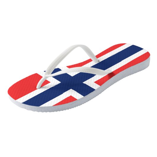 Tongs Drapeau Norvège (Incliné)