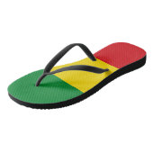 Tongs Drapeau rastafarien Rasta Ethiopie (Incliné)