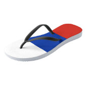 Tongs Drapeau Russie tricolore  (Incliné)