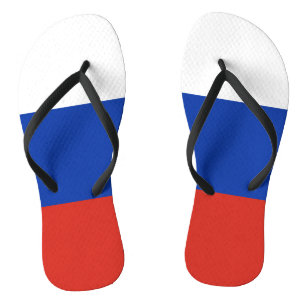 Tongs Drapeau Russie tricolore 