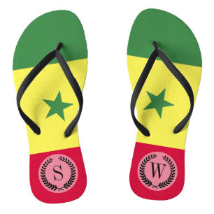 Tongs Drapeau sénégalais