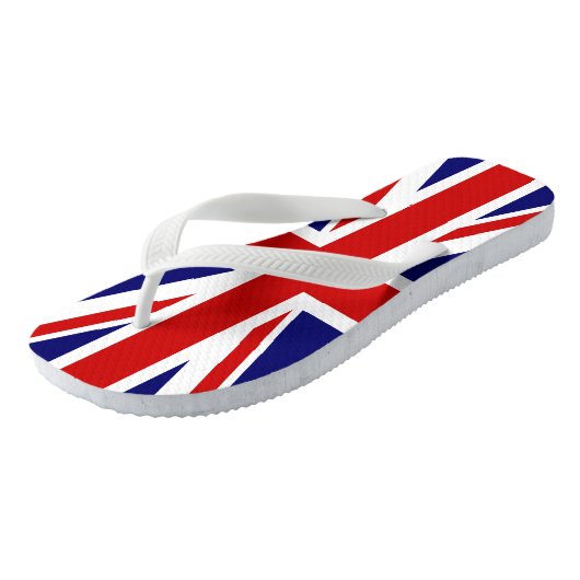 Tongs Drapeau Union Jack du Royaume-Uni (Incliné)