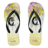 Tongs Dreamcatcher avec chat | Suivez votre plage de rêv (Semelle)