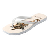 Tongs Drôle Tongue Giraffe Sortie et laver (Incliné)