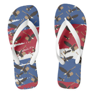 Tongs Eagle Bird USA Patriotic American Flag
