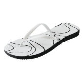 Tongs Ebb et flux 2 - Noir et blanc (Incliné)