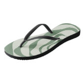 Tongs Ebb et flux 4 en vert (Incliné)