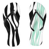 Tongs Ebb et flux - Mint vert, blanc et noir (Semelle)