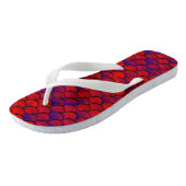 Tongs Échelles rouge et violet (Incliné)