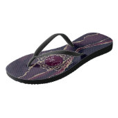 Tongs Élégant OM Mandala sur Agate (Incliné)