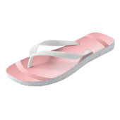 Tongs Elégant Rose Gold White Modèle tendance moderne (Incliné)