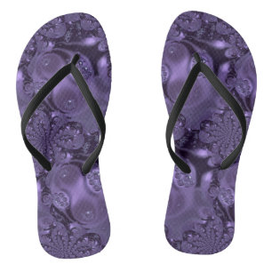 Tongs Élégante étincelle Royale Purple Liquide